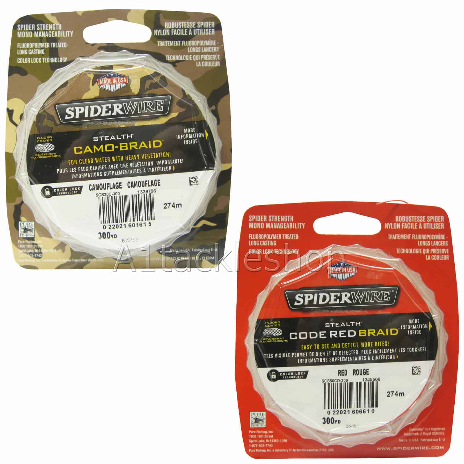Spiderwire Stealth Camo/Moss Green Fishing Braid - 300YDS - All Breaking  Strains - Club 2000 Fishing Tackle